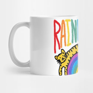 rainbow cat Mug